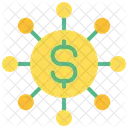 Money Flow Crowfunding Funding Icon