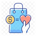 Money From Purchases Going To Charity Special Offer Icon