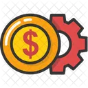 Money Gear Dollar Icon