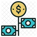 Money Growing Banknote Icon