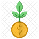 Growth Investments Money Icon