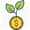 Money Growth Investment Dollar Plant Icon