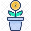Growth Money Tree Icon
