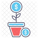 Money Plant Investment Growth Financial Growth Icon