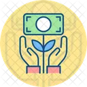 Growth Hand Money Icon