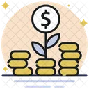 Money Growth Money Plant Business Growth Icon