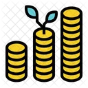 Growth Coin Plant Icon