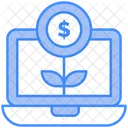 Money Growth Dollar Growth Online Payment Icon