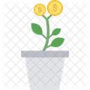 Money Plant Dollar Icon