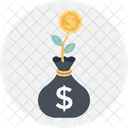 Growth Plant Dollar Icon