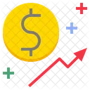 Growth Yield Coin Icon