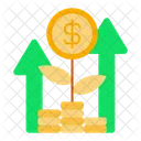 Money Growth Growth Value Icon