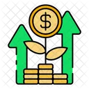 Money Growth Growth Value Icon
