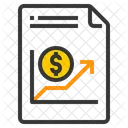 File Business Money Growth Financial Report Icon