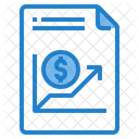 File Business Money Growth Financial Report Icon