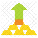 Money Growth Gold Icon