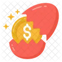 Egg Hatch Money Money Hatching Split Egg Money Icon