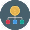 Network Connection Dollar Icon