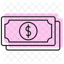 Money Color Shadow Thinline Icon Icon