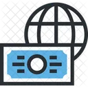 Money Globe Wire Transfer Icon