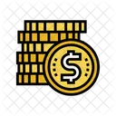 Money Dollar Coin Lottery Icon