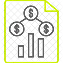 Money Sales Analytics Icon