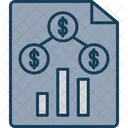 Money Sales Analytics Icon