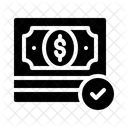 Money Verified Checkmark Icon