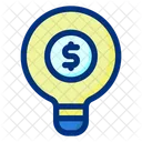 Money Idea Idea Bulb Icon