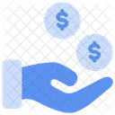 Hand Receiving Money Receiving Icon