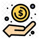 Money In Hand  Icon