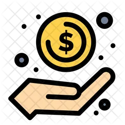 Money In Hand  Icon