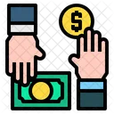 Money In Hands  Icon
