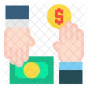 Money In Hands  Icon