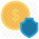 Dollar Shield Secure Icon