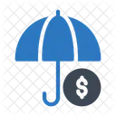 Protection Umbrella Dollar Icon