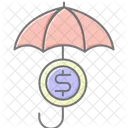 Money Insurance Lineal Color Icon Icon