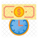 Business Time Deadline Time Is Money Icon