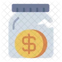Money Jar Broken Saving Icon
