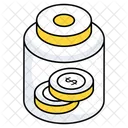 Money Jar Cash Jar Coins Jar Icon