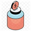 Money Jar Coin Jar Currency Jar Icon