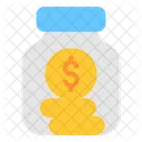 Money Jar Saving Money Cash Icon