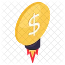 Money Launch Dollar Launch Cash Icon