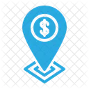 Money Dollar Location Pin Icon