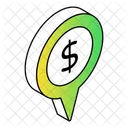 Money Location Bank Location Direction Icon