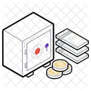 Money Locker Money Safety Business Locker Icon