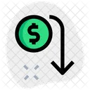 Dollar Falls Icon