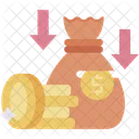 Money Loss Bankruptcy Debt Icon