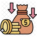 Money Loss Bankruptcy Debt Icon
