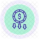Money Loss Finance Icon